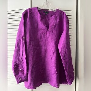 Lauren Ralph Lauren Purple Tunic 👚 Size XL